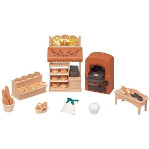 Calico Critters Bakery Shop Starter Set - Bake & Play With 53+ Pieces!